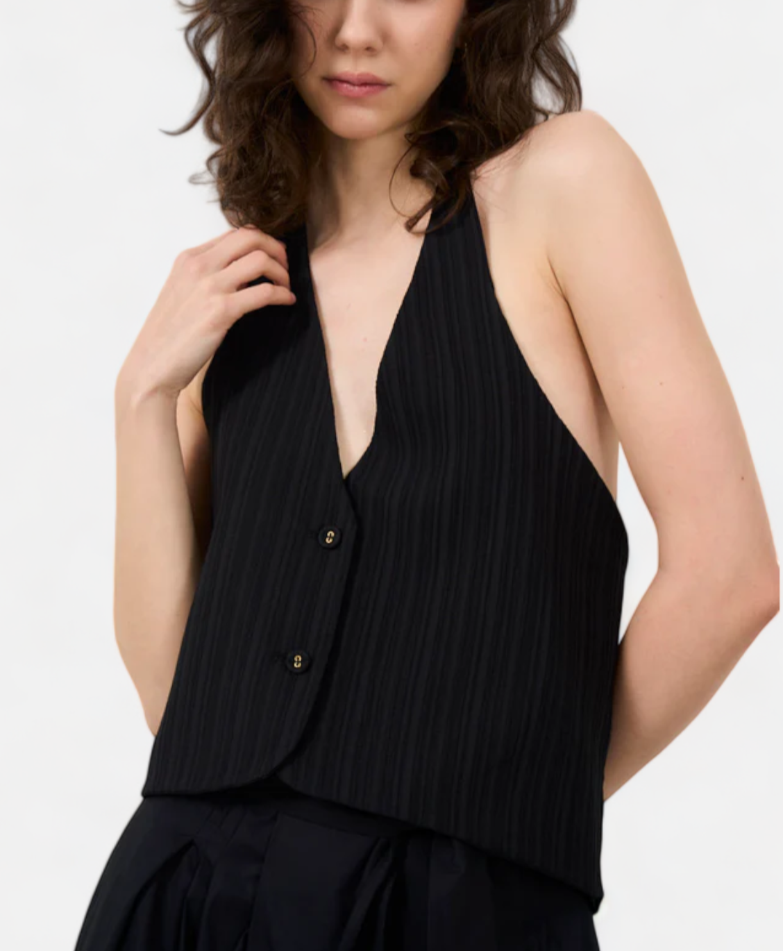 V35A0175-NERO - GILET - SOUVENIR