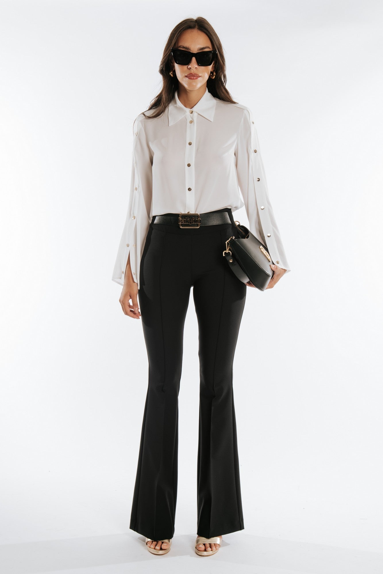 AI24MF0616-NERO - PANTALONE - BABYLON W LES FEMMES