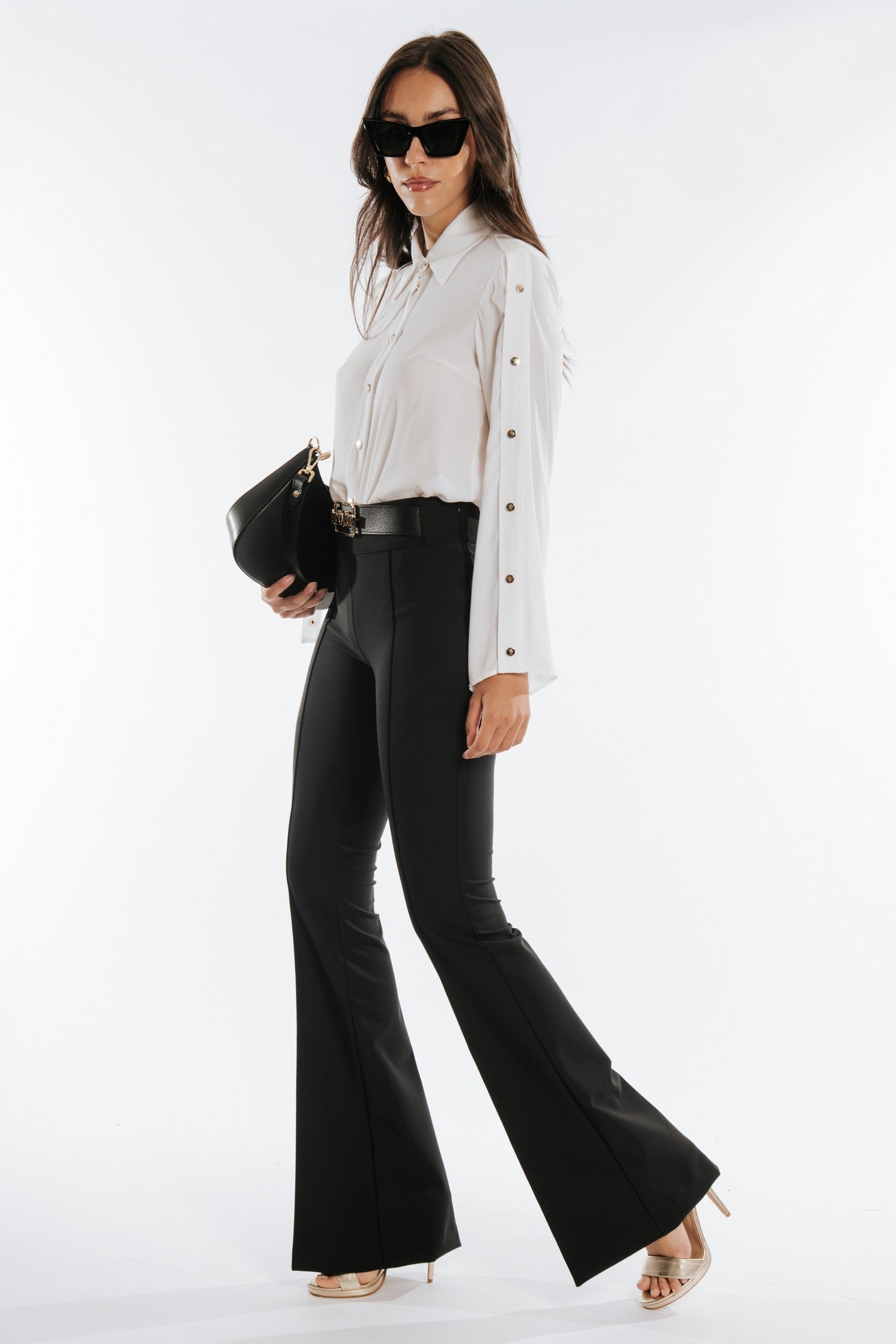 AI24MF0616-NERO - PANTALONE - BABYLON W LES FEMMES