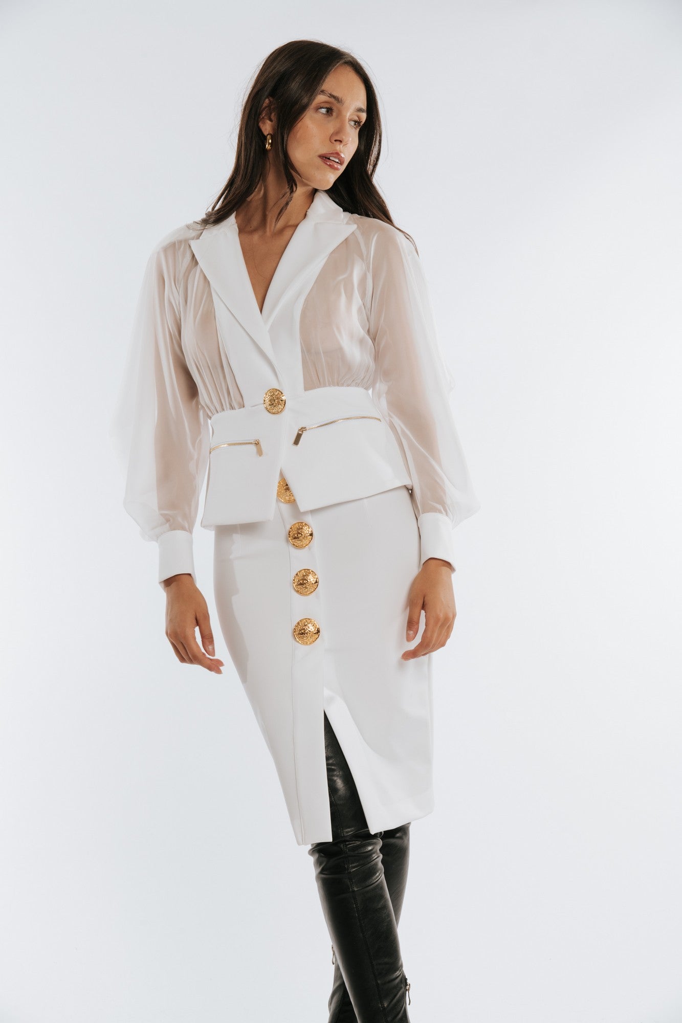 S00602-BIANCO - GONNA - BABYLON W LES FEMMES