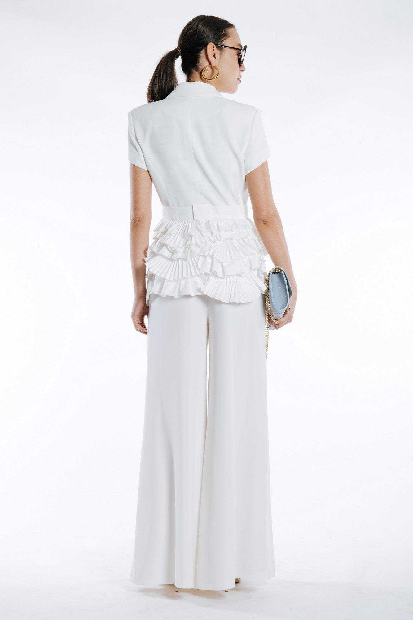 ZMF0605-BIANCO - PANTALONE - BABYLON W LES FEMMES