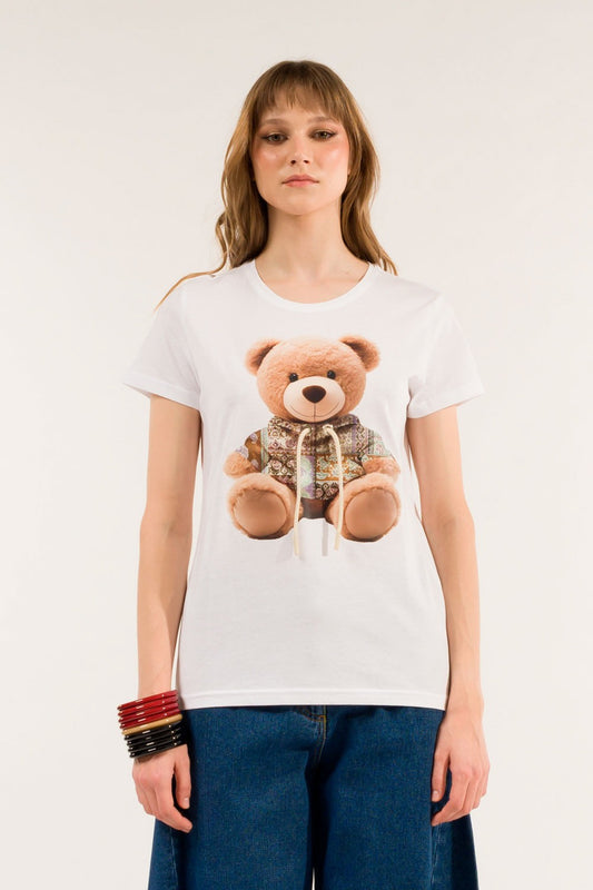 SE1002C-BIANCO - T-SHIRT - KONTATTO
