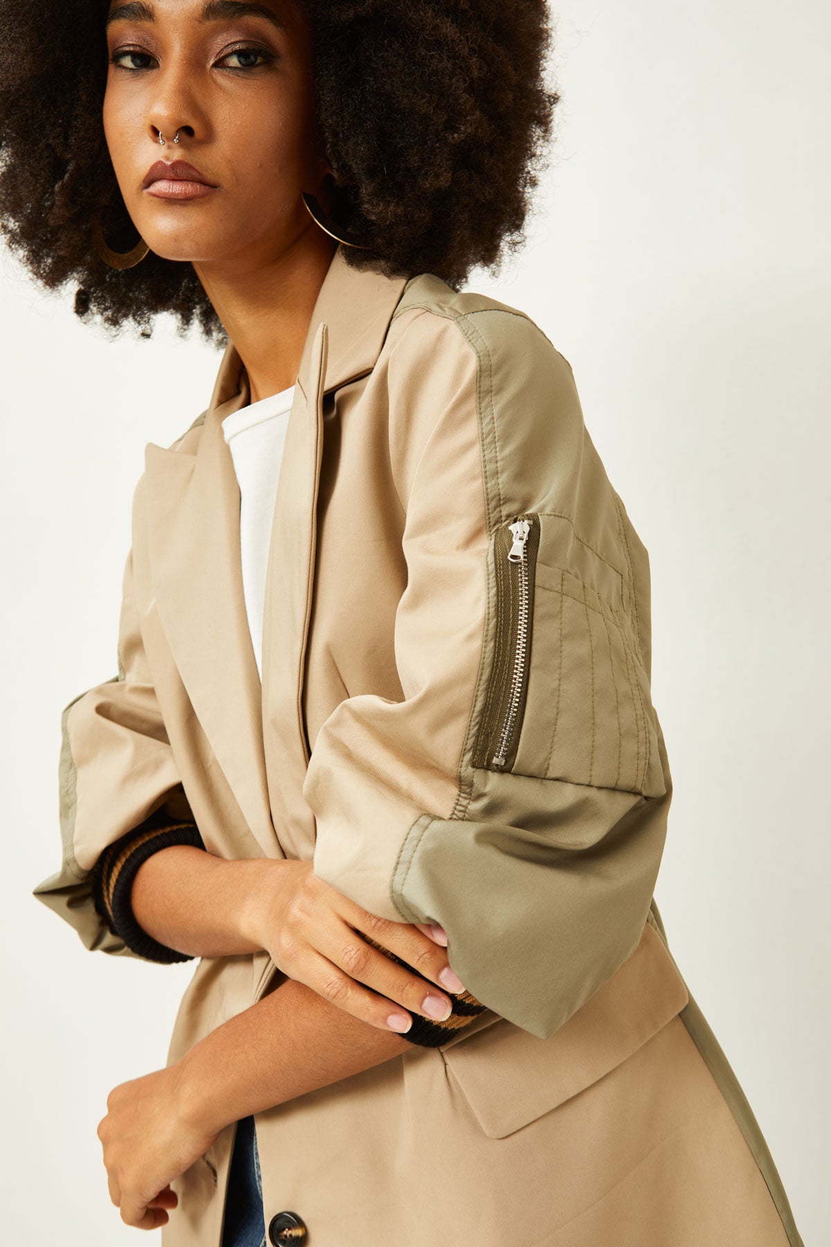 J35Y0072-CAMMELLO/VERDE - GIACCA - SOUVENIR