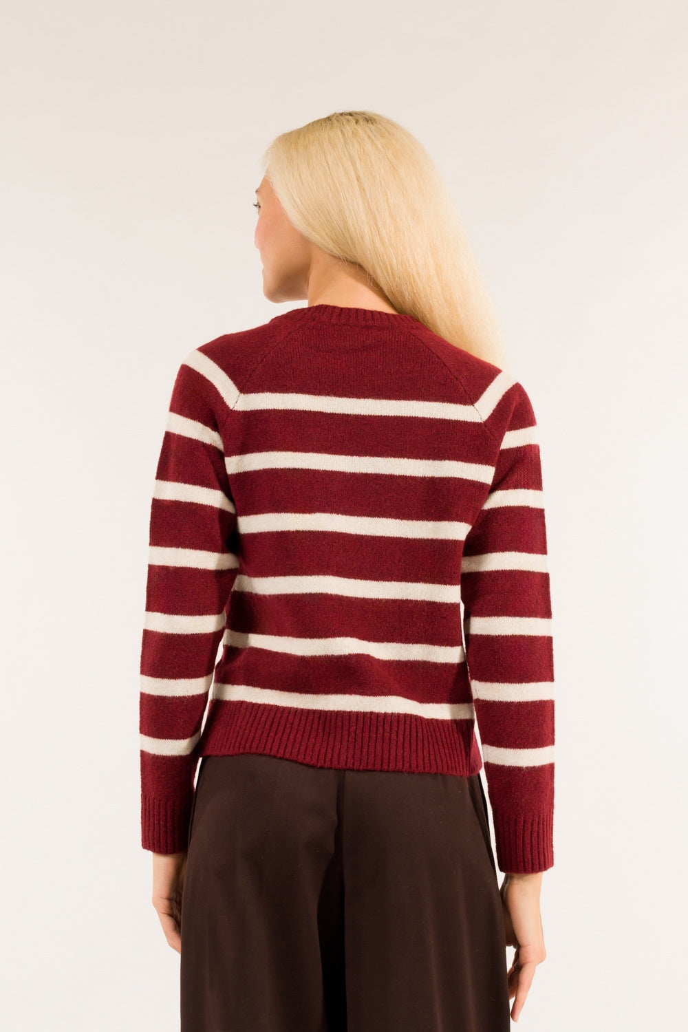 3M0355-VINO/PANNA - MAGLIA - KONTATTO