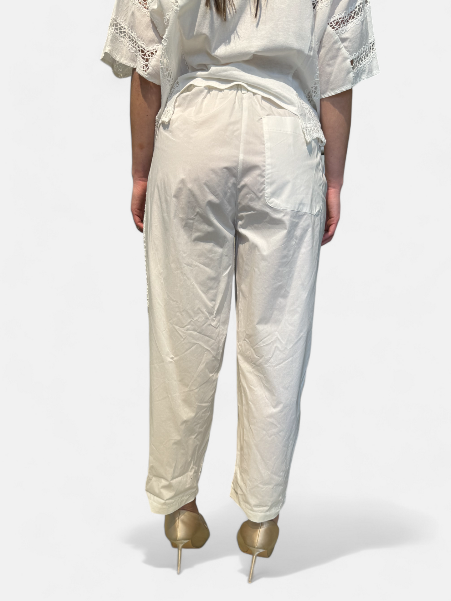 V35A0274-BIANCO - PANTALONE - SOUVENIR