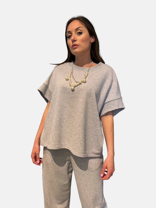 FG51HNO-GRIGIOCHIARO - FELPA - IMPERIAL