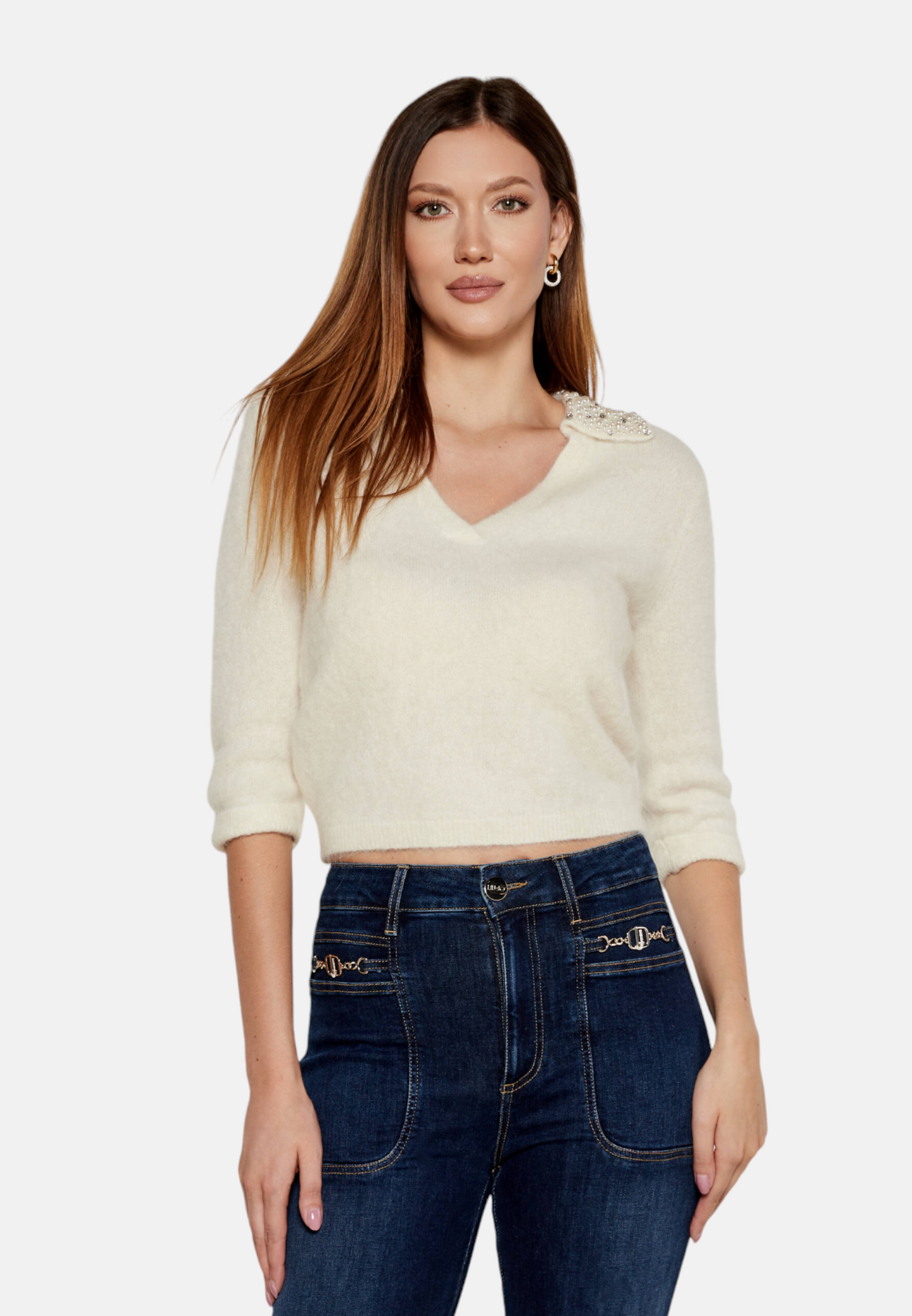CF4339-STARWHITE - MAGLIA - LIU JO