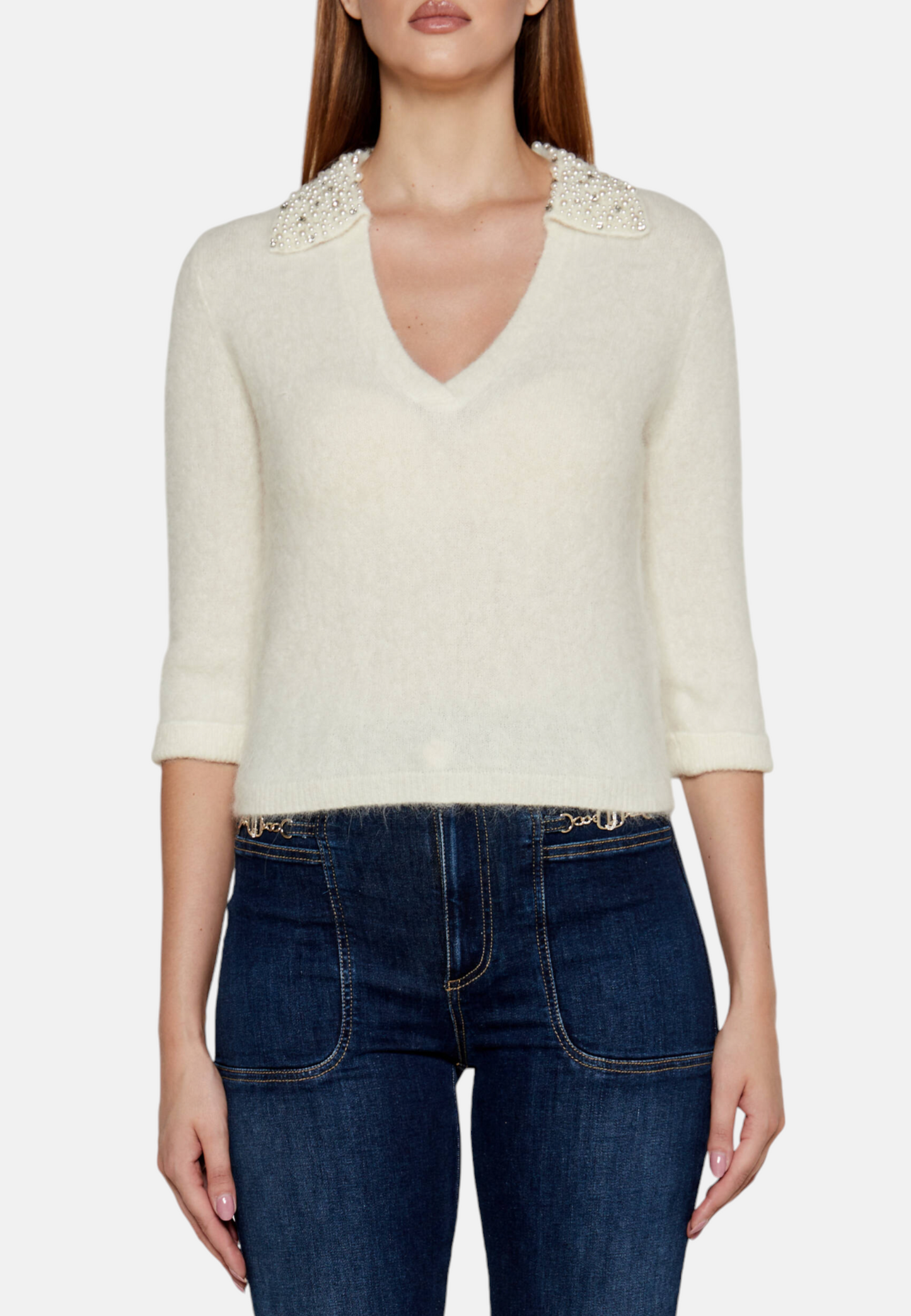 CF4339-STARWHITE - MAGLIA - LIU JO