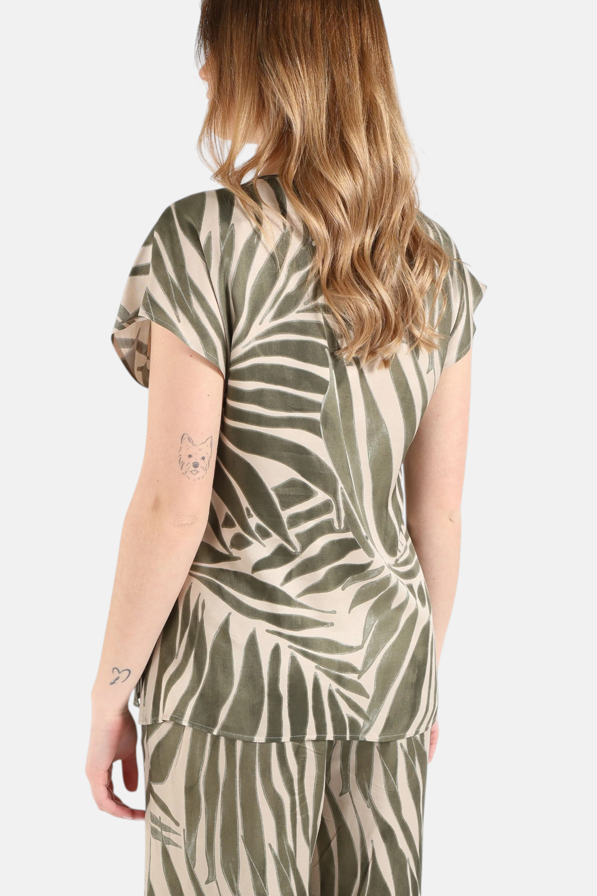 PBBCHIFFON-008KAKI - TOP - PENNYBLACK