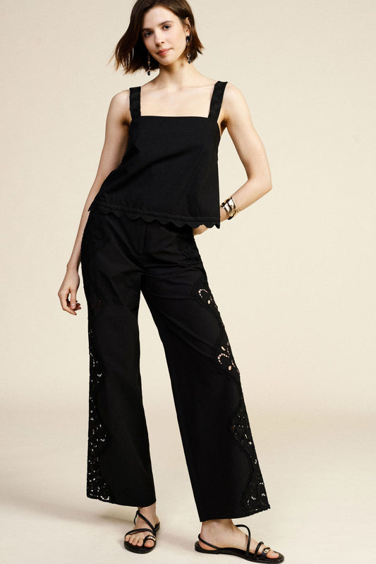 P744A042A-NERO - PANTALONE - DIXIE