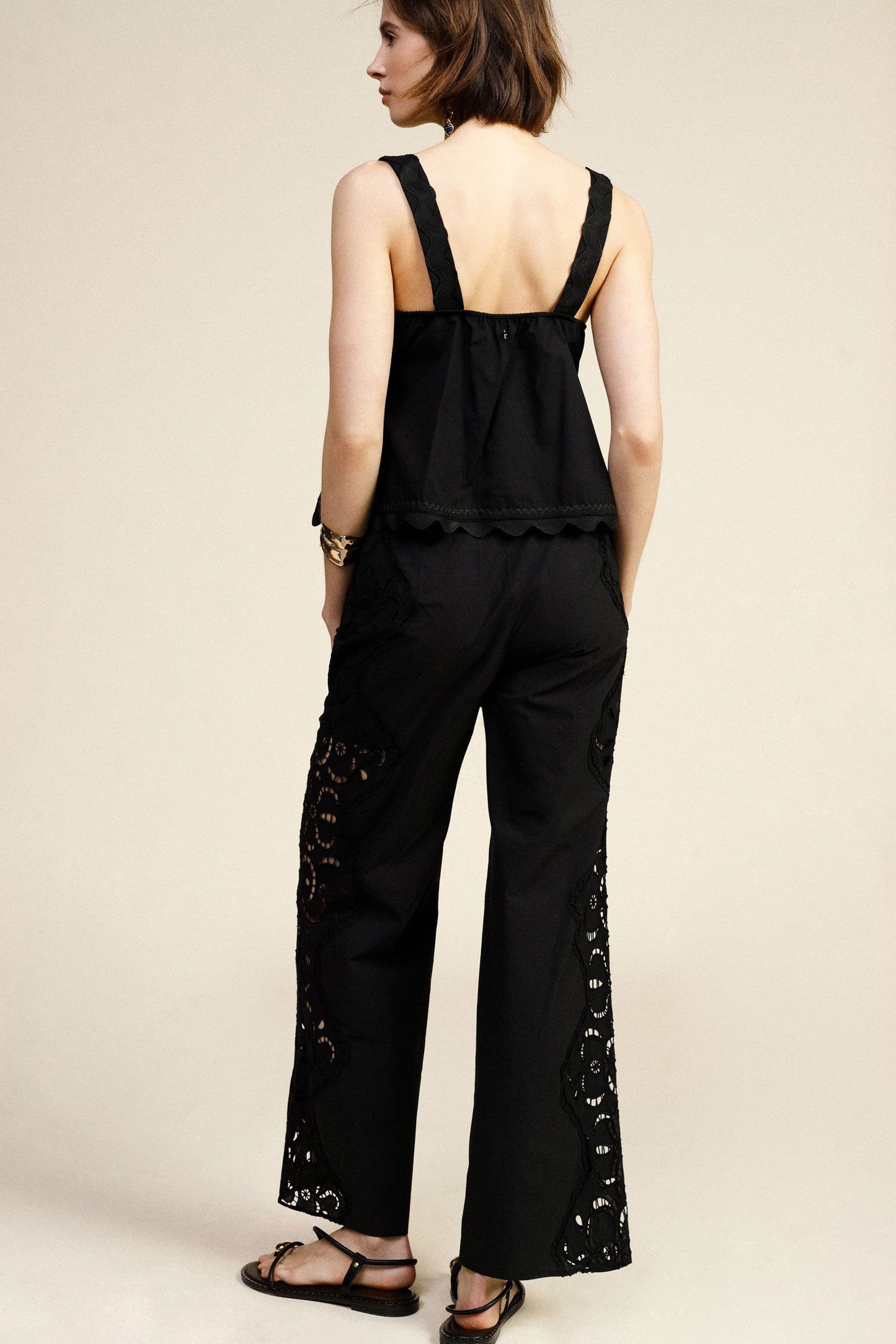 P744A042A-NERO - PANTALONE - DIXIE