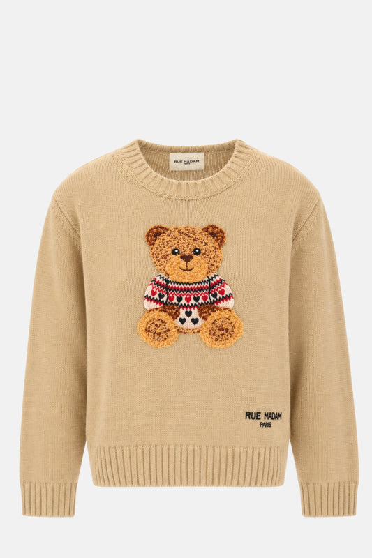 MAGLIA MARVIN-LOVE-JUMPER BEIGE