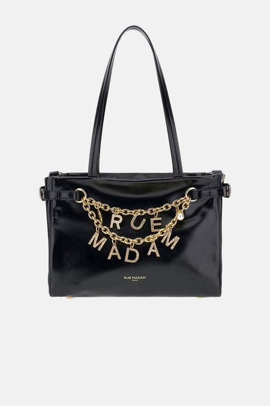 BORSA "CABAS CHAIN MINI" BLACK