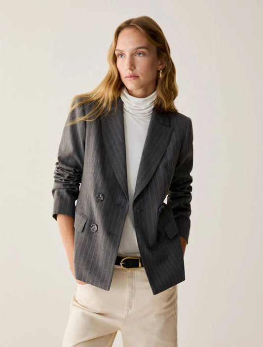 GIACCA PBBGOMMA GRIGIO/GESSATO CAMMELLO