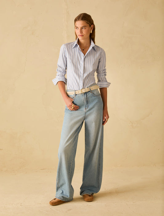 PBBBALLOON-002DENIMBLUCHIARO - PANTALONE - PENNYBLACK