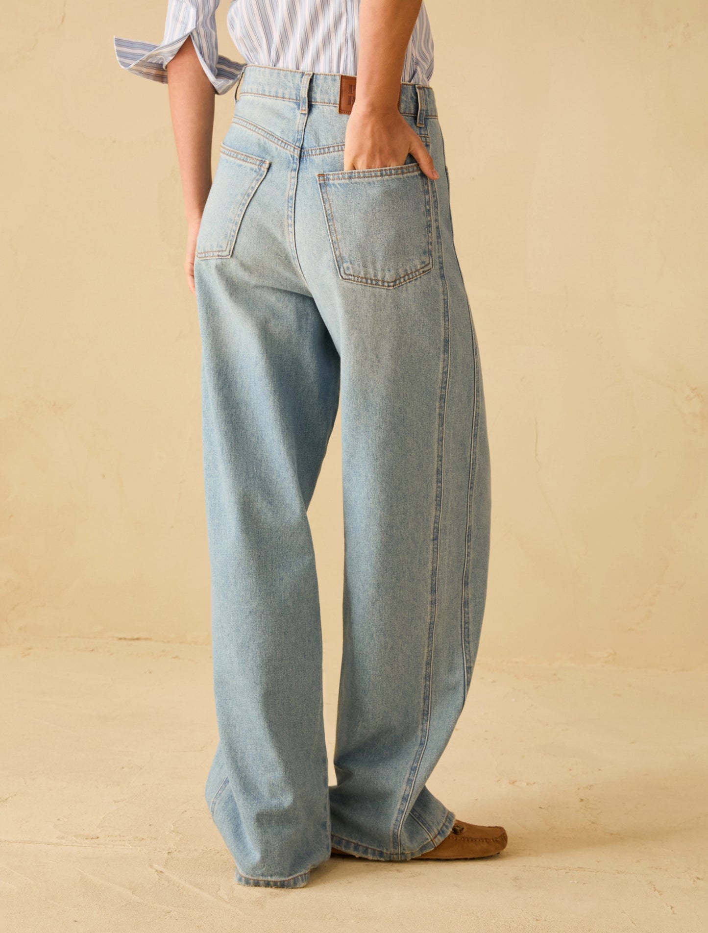PBBBALLOON-002DENIMBLUCHIARO - PANTALONE - PENNYBLACK