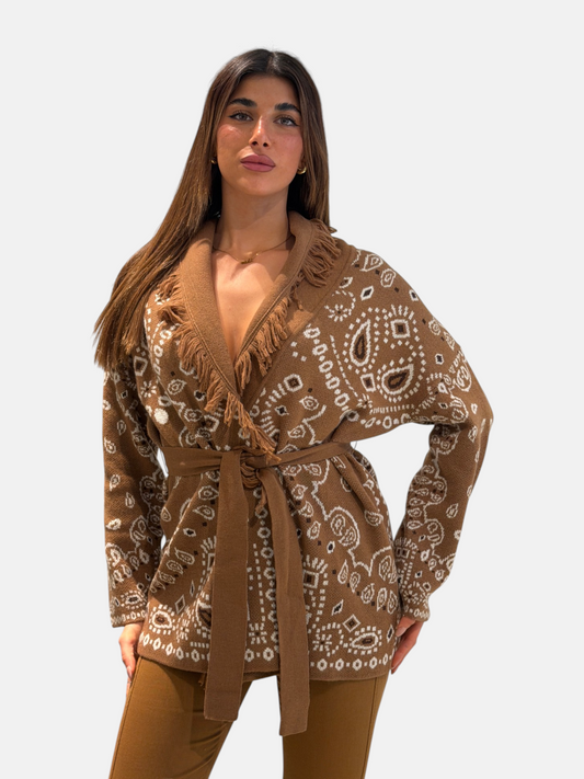 CARDIGAN PBBARMONIOSO TABACCO
