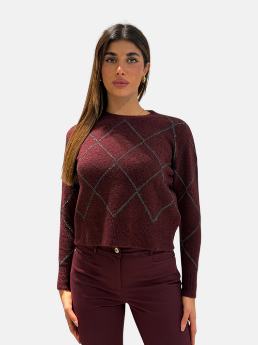 MAGLIA PBPBOERO BORDEAUX