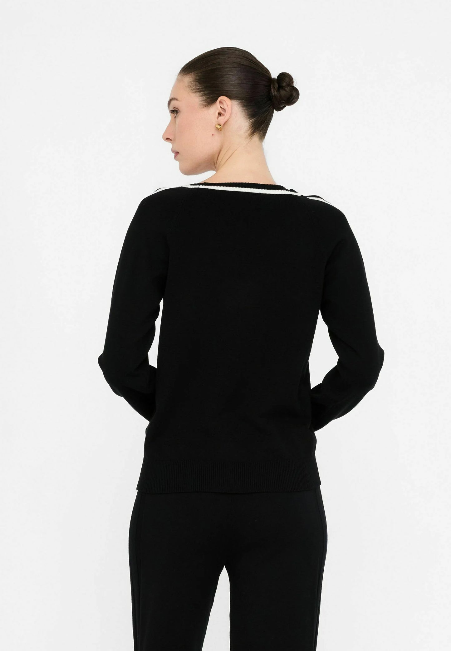 TF5078-NERO/BIANCO - MAGLIA - LIU JO