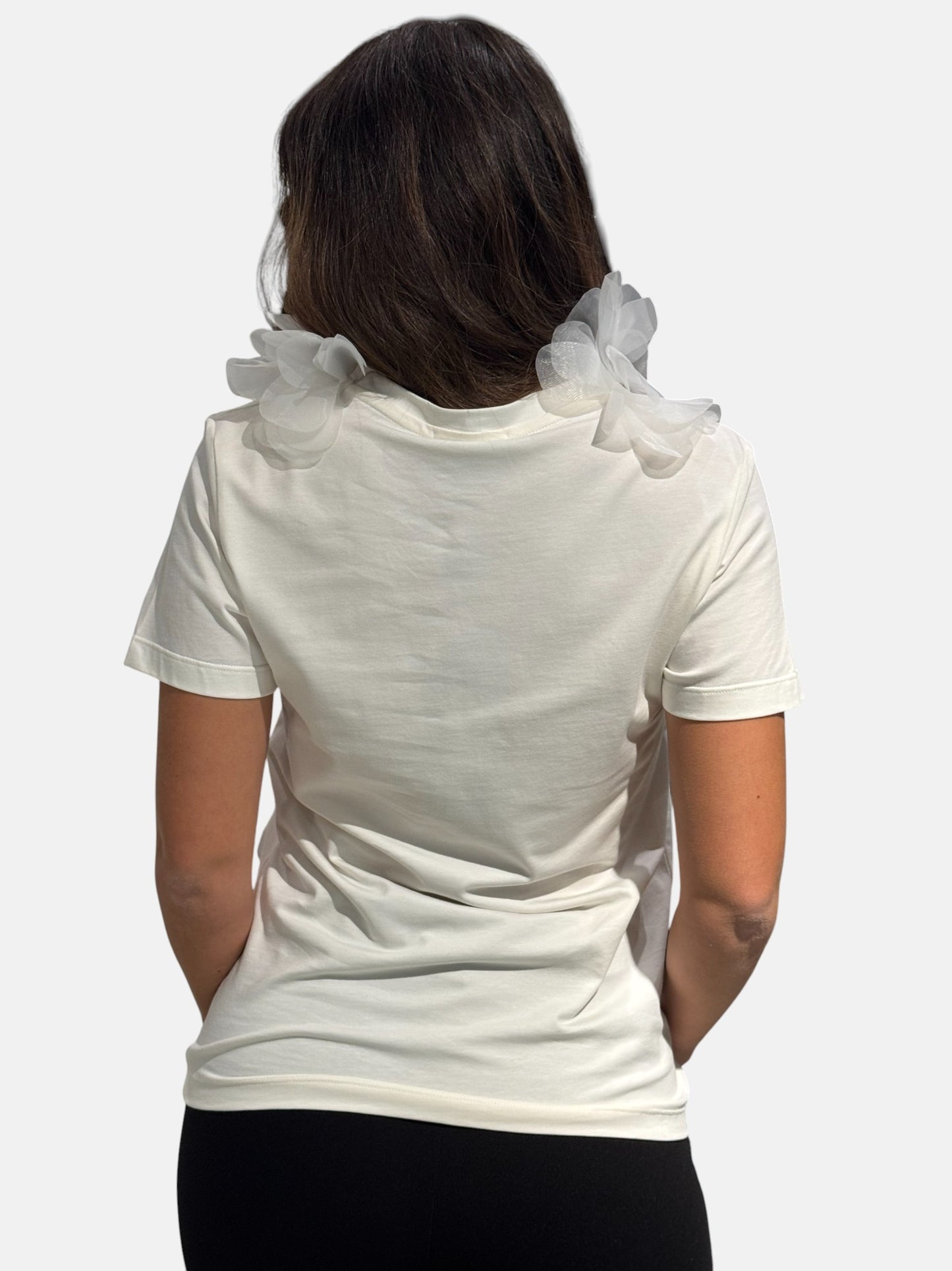 XS00471-BIANCO - T-SHIRT - BABYLON W LES FEMMES