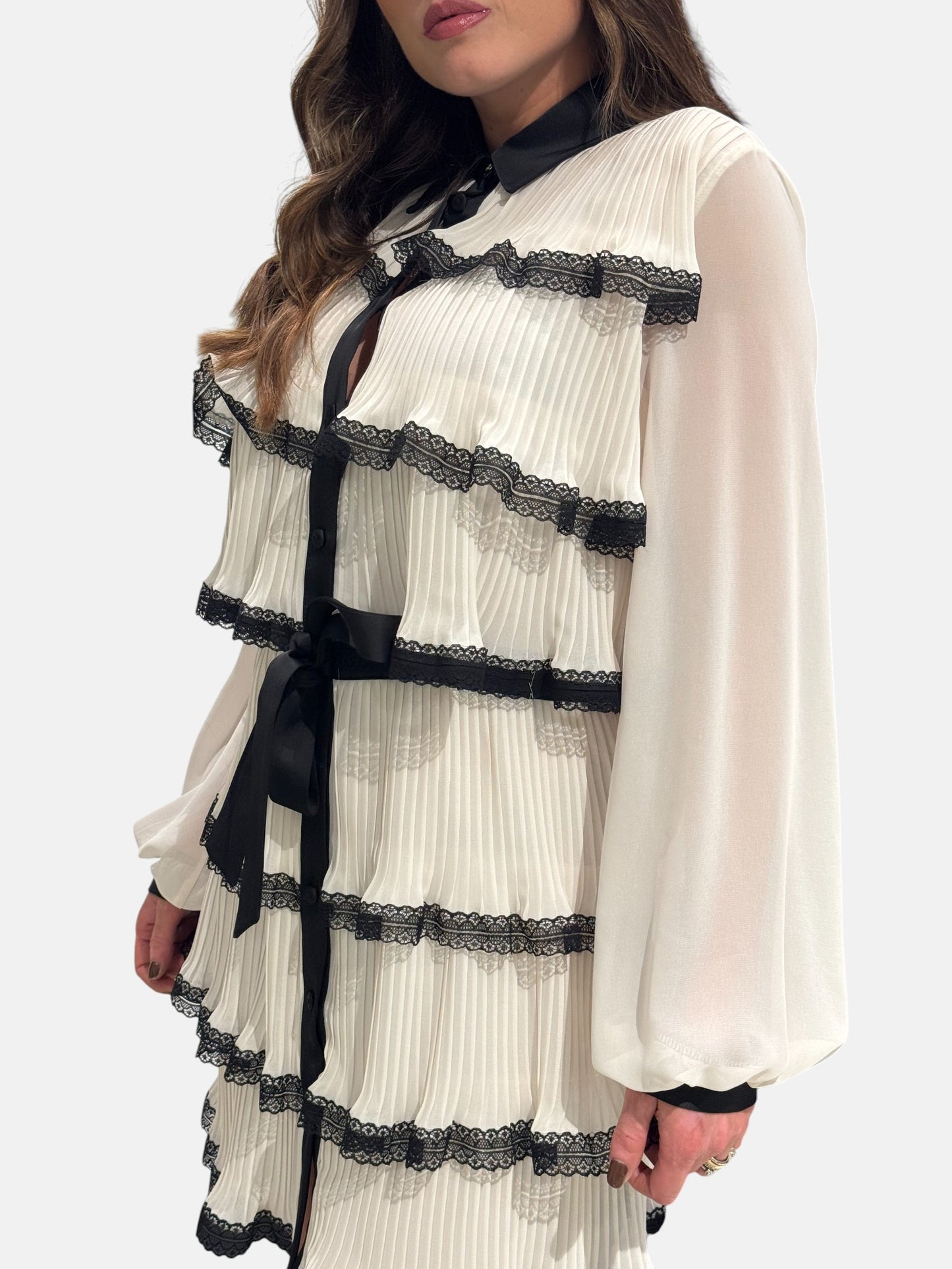 XMF0201-PANNA/NERO - ABITO - BABYLON W LES FEMMES