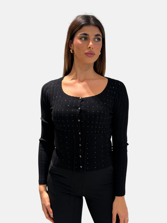 CARDIGAN MARISET BLACK