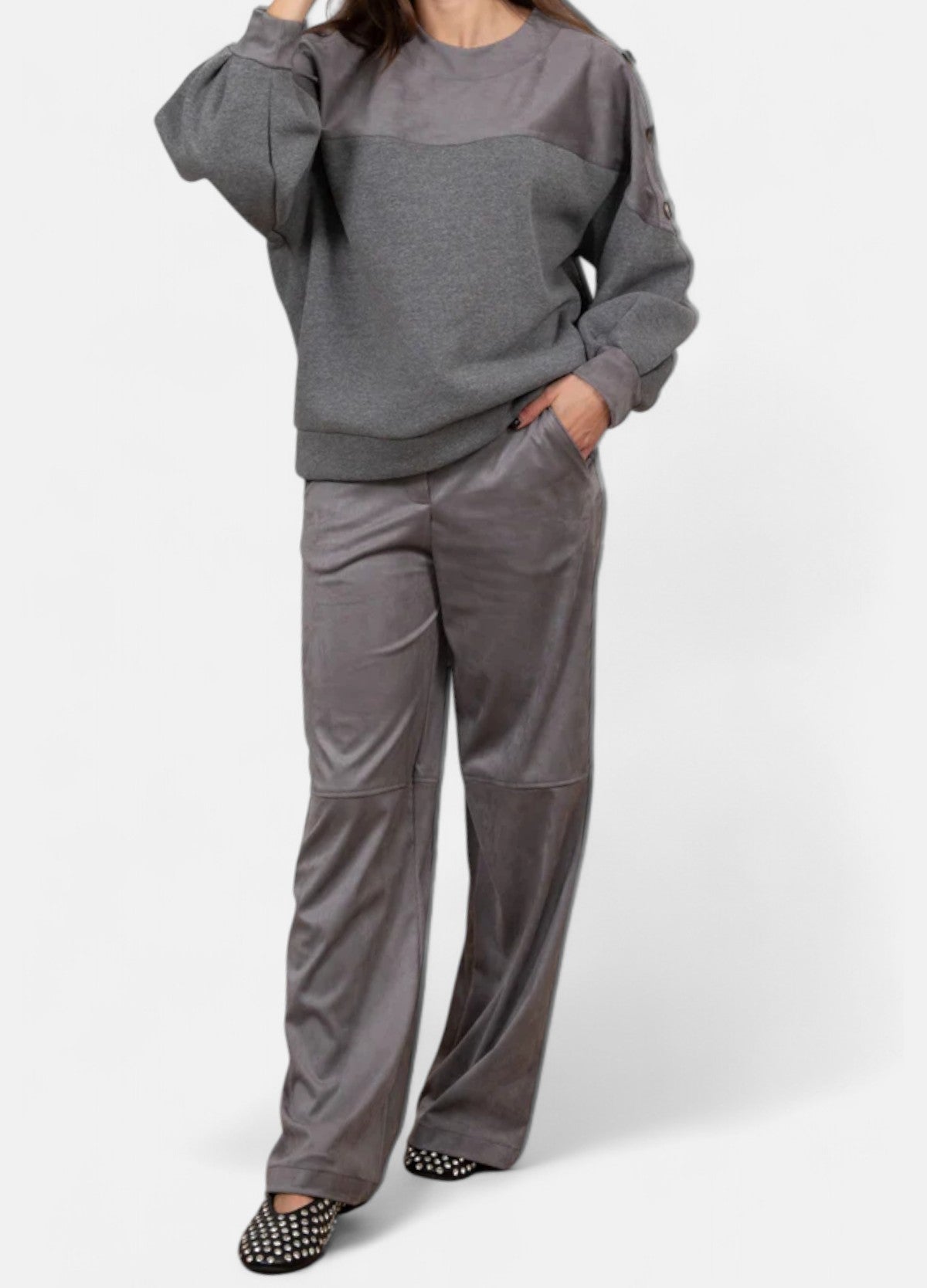 PDO9HERA-GRIGIO - PANTALONE - DIXIE