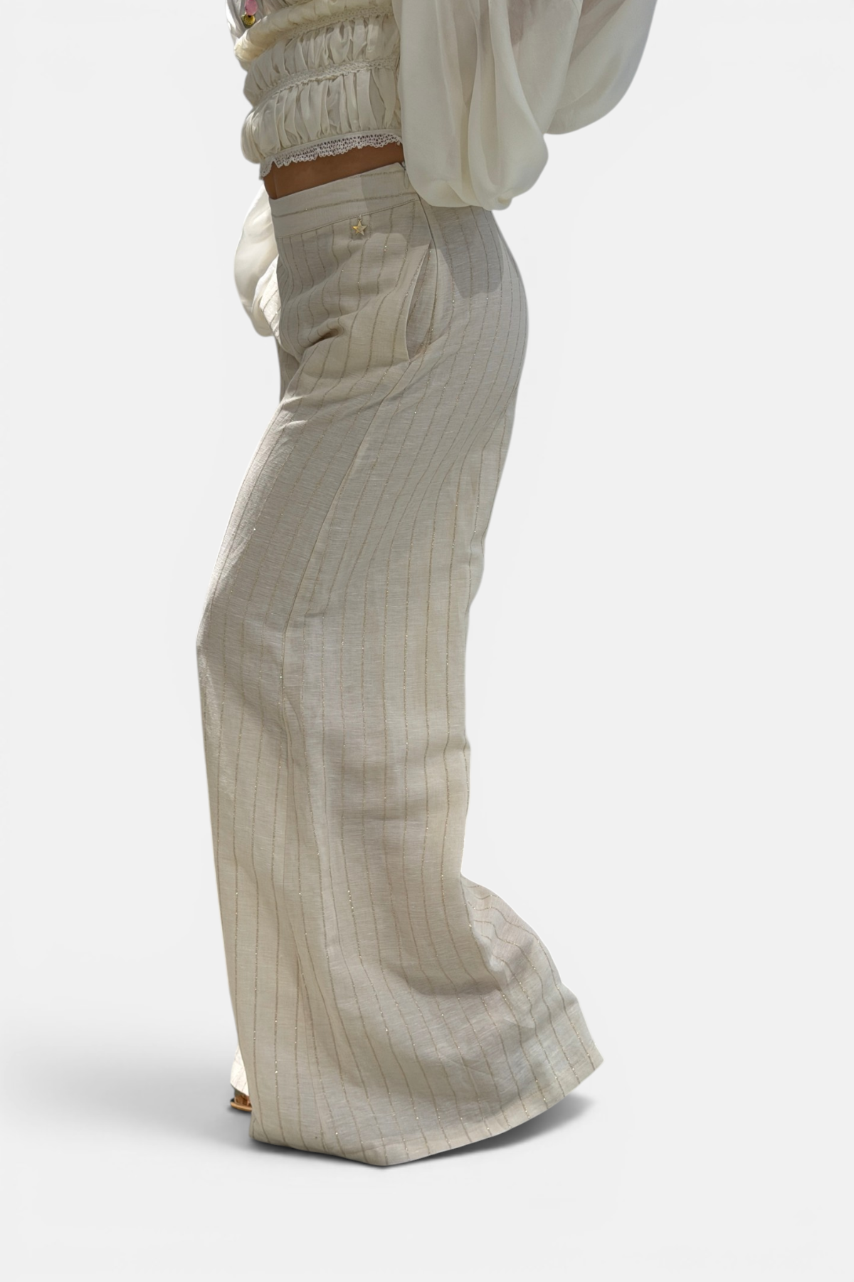 D39N0265-NATURALE - PANTALONE - SOUVENIR