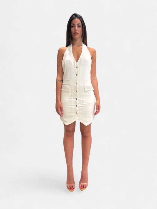 A513-BIANCO - ABITO - MONIQUE GARCONNE