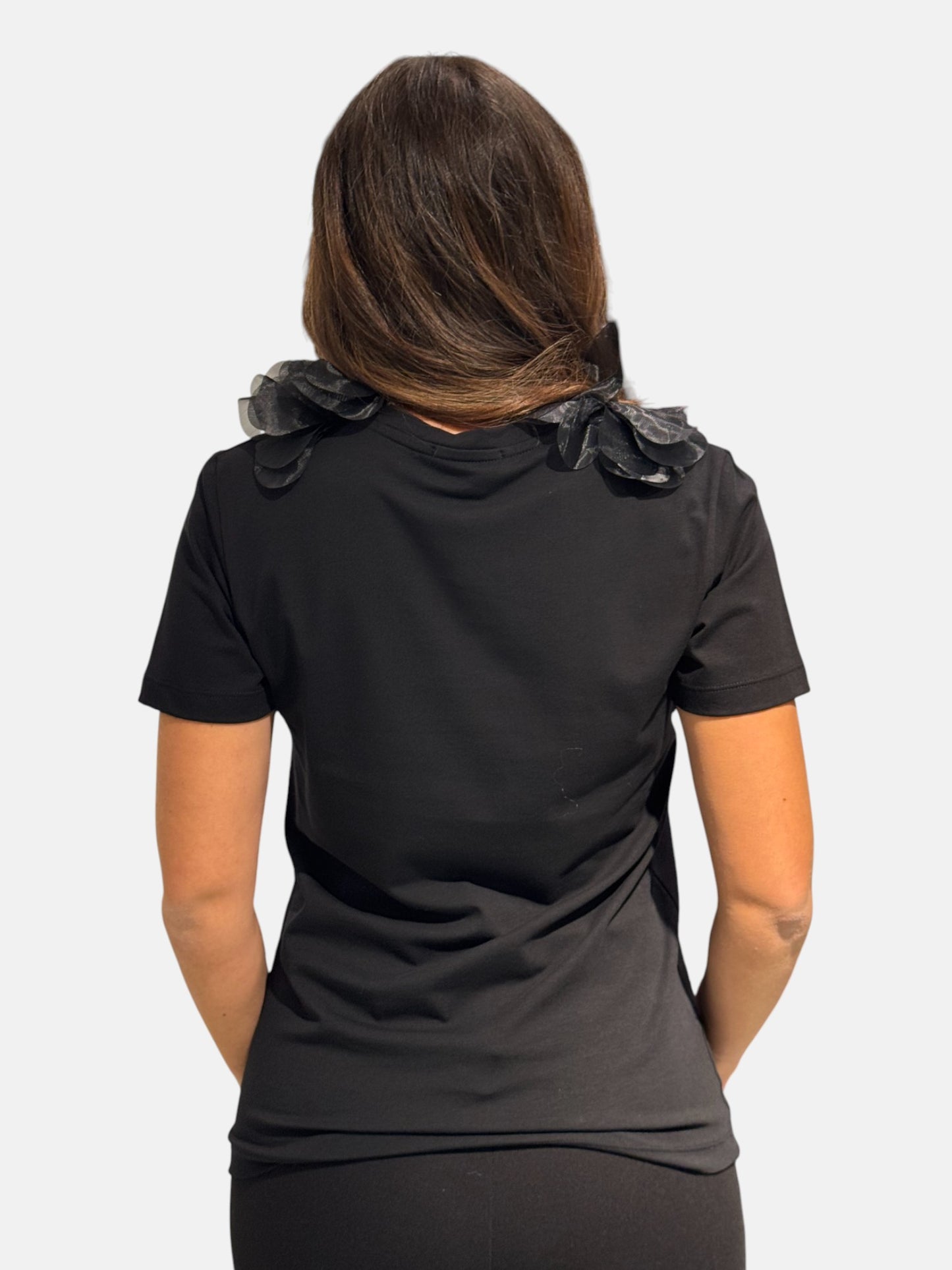 XS00471-NERO - T-SHIRT - BABYLON W LES FEMMES