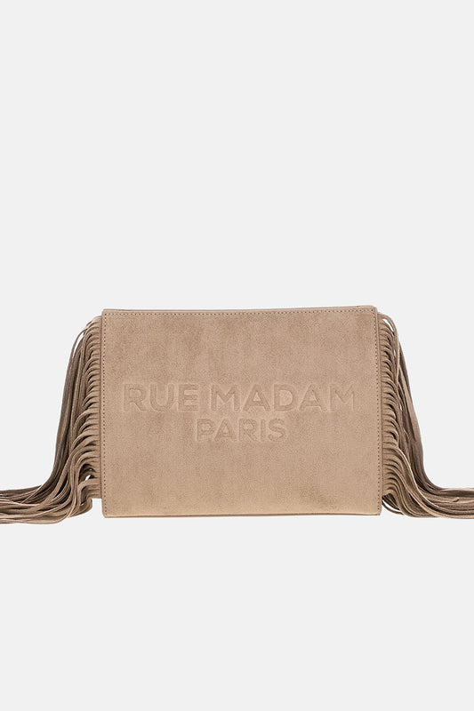 BORSA CANYON CLUTCH SUEDE GREY