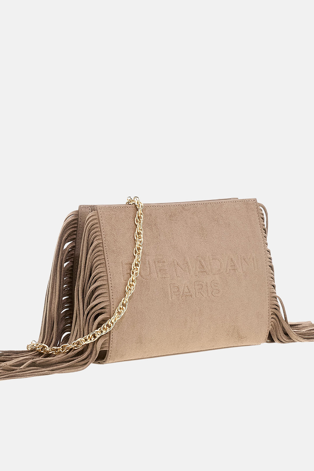 BORSA CANYON CLUTCH SUEDE GREY