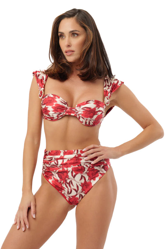 CORAL-REDFLOWERS - COSTUME - ADORÈ