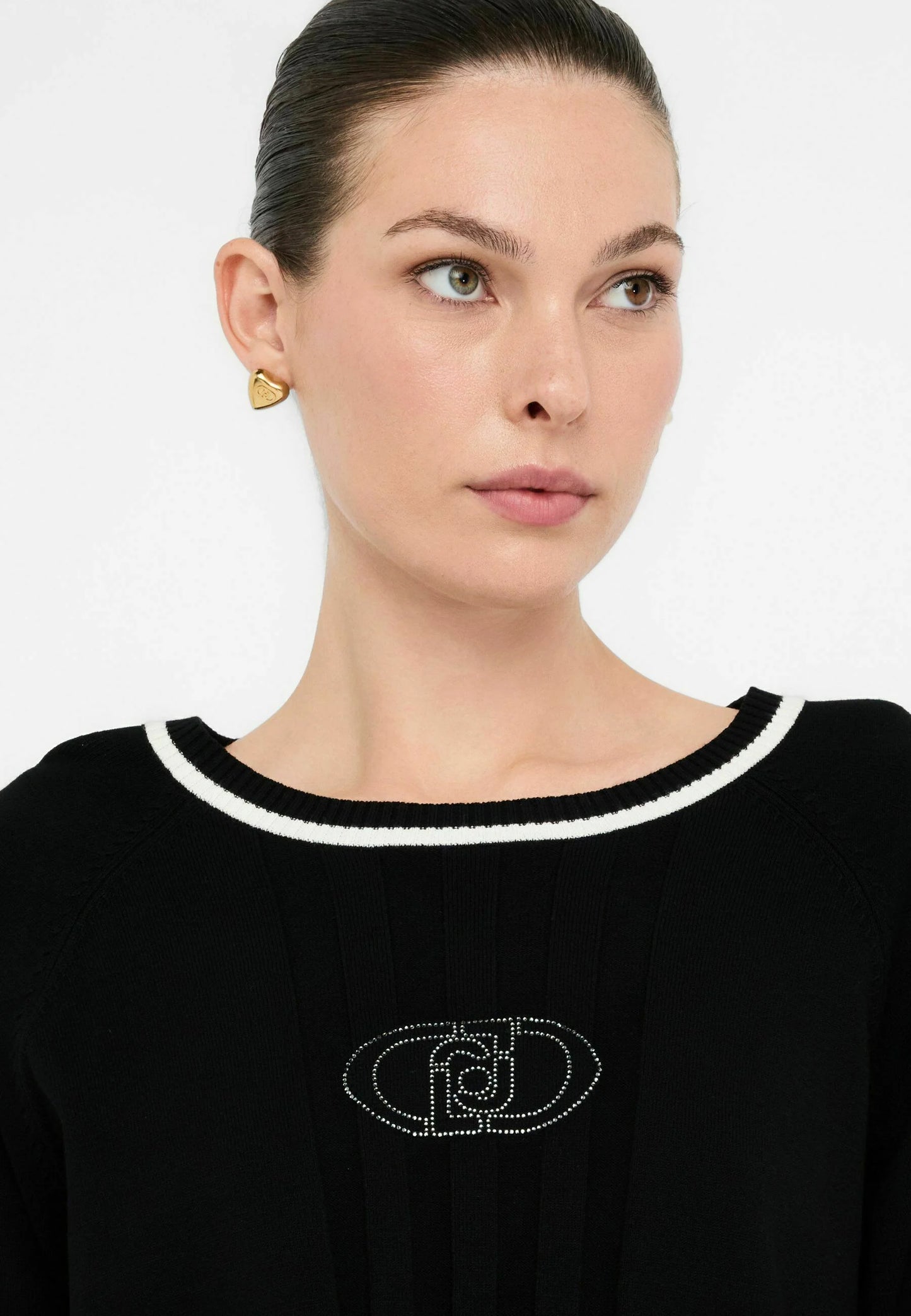TF5078-NERO/BIANCO - MAGLIA - LIU JO