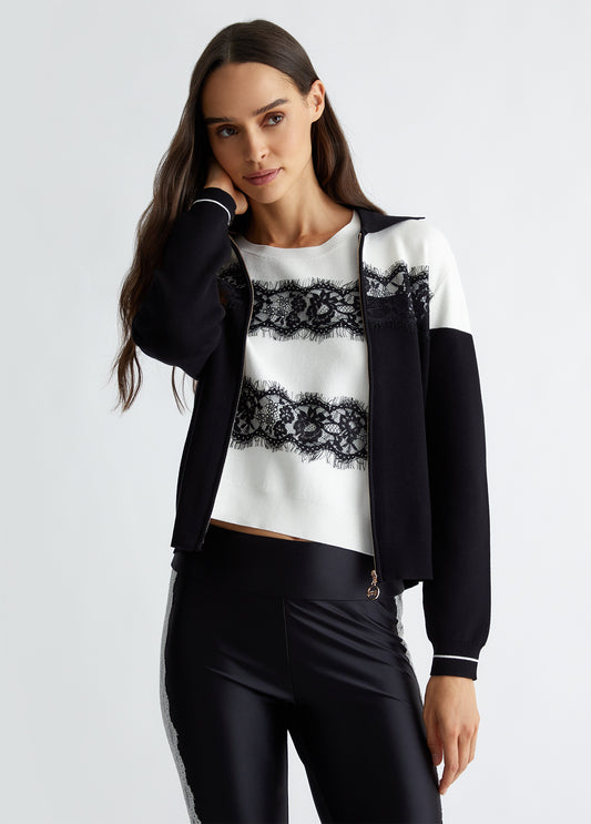 TF4221-WHITESUGAR - MAGLIA - LIU JO