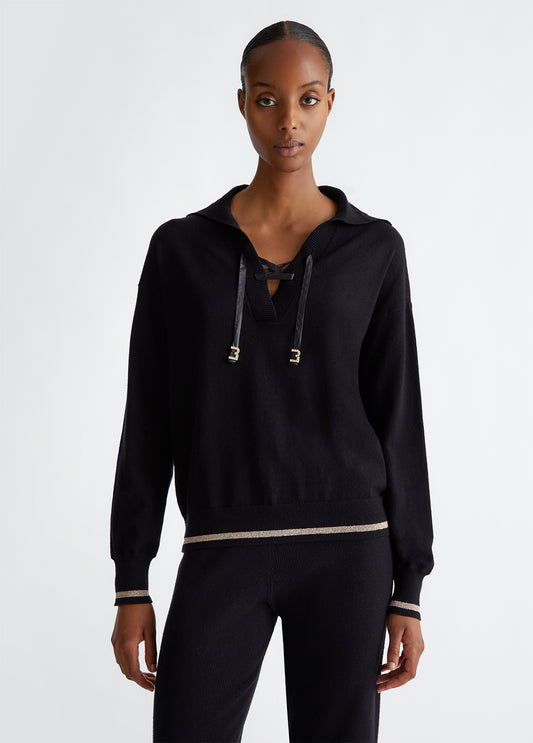 TF4164-NERO - MAGLIA - LIU JO