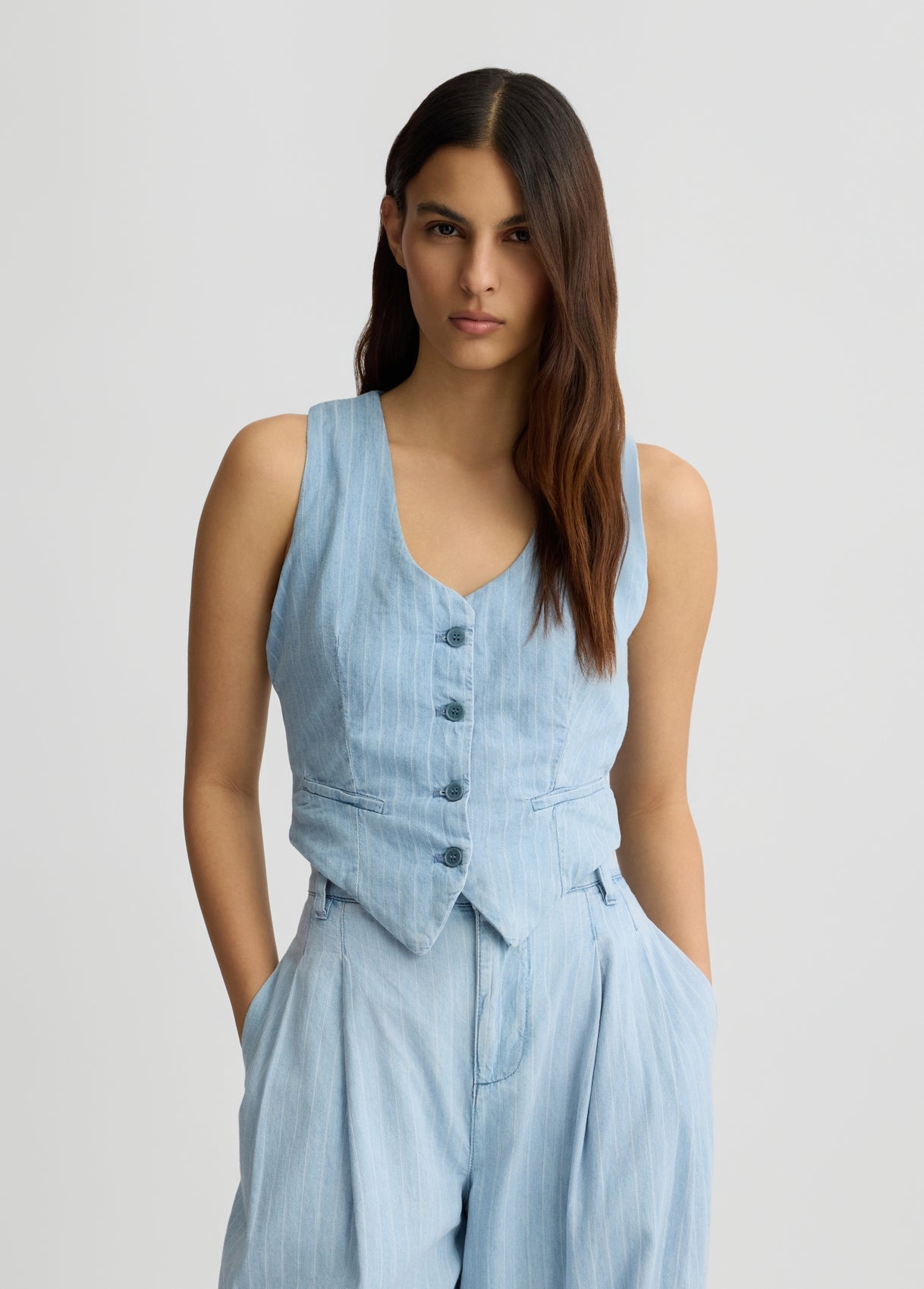 UA5122D4989-DENIMBLU - GILET - LIU JO