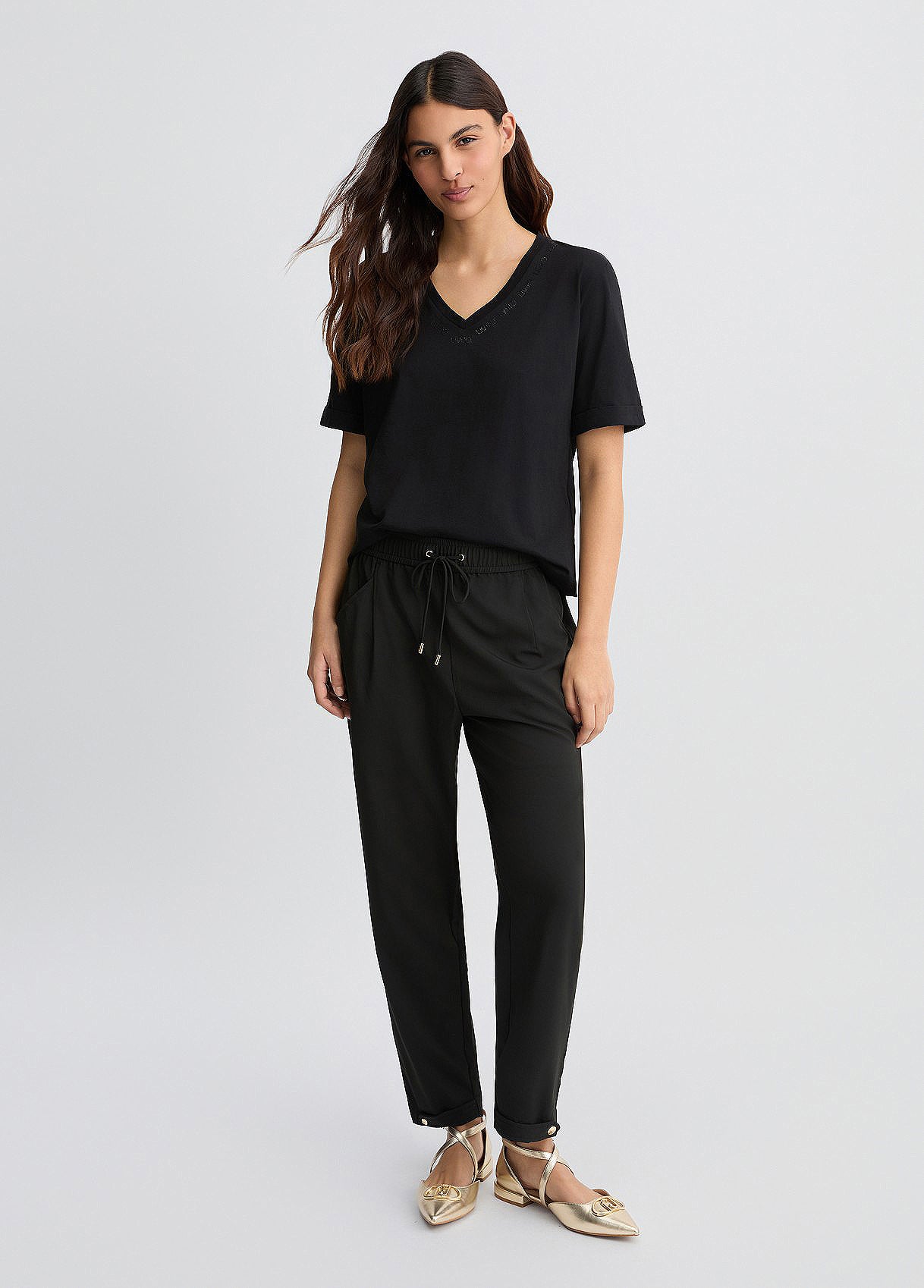 TA5144-NERO - PANTALONE - LIU JO