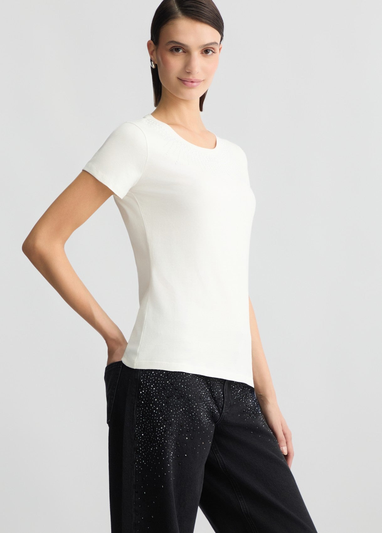 TA5214M9127-WHITEMILK - T-SHIRT - LIU JO