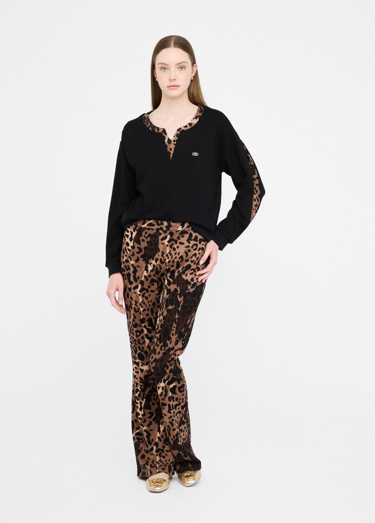 TF5127M9701-CHOCOLATE - PANTALONE - LIU JO