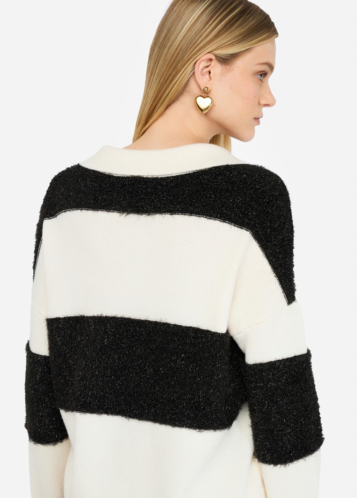 TF5221-LATTE/NERO - MAGLIA - LIU JO
