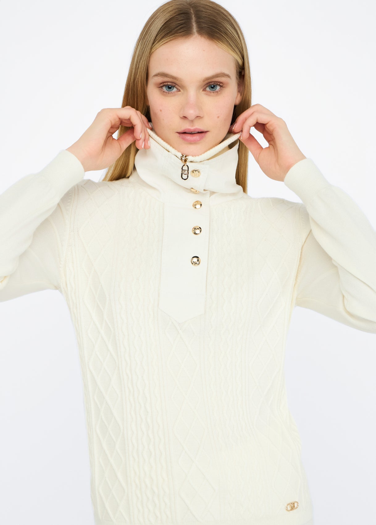 TF5039-BIANCO/LATTE - MAGLIA - LIU JO