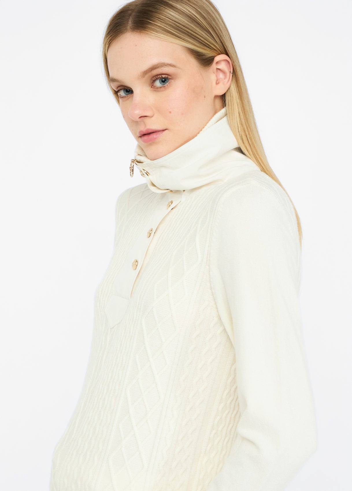 TF5039-BIANCO/LATTE - MAGLIA - LIU JO