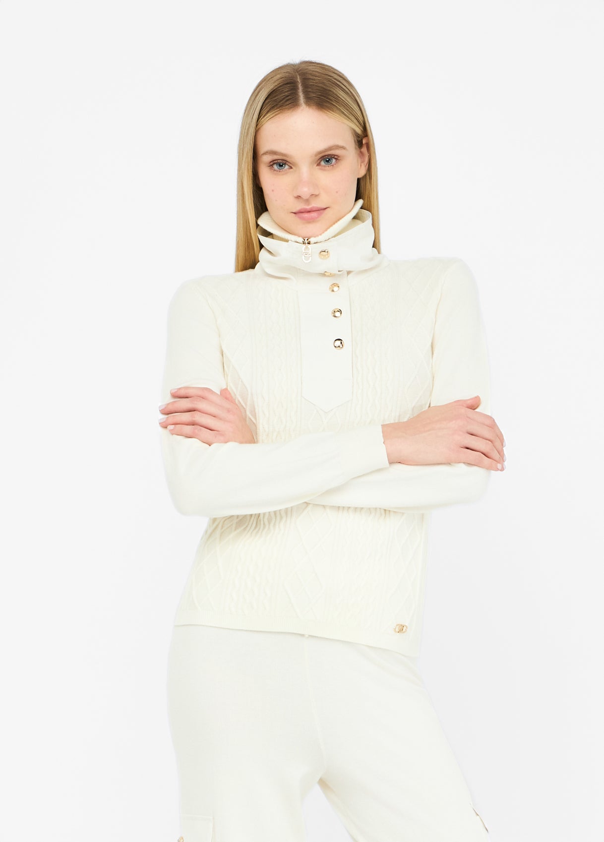 TF5039-BIANCO/LATTE - MAGLIA - LIU JO