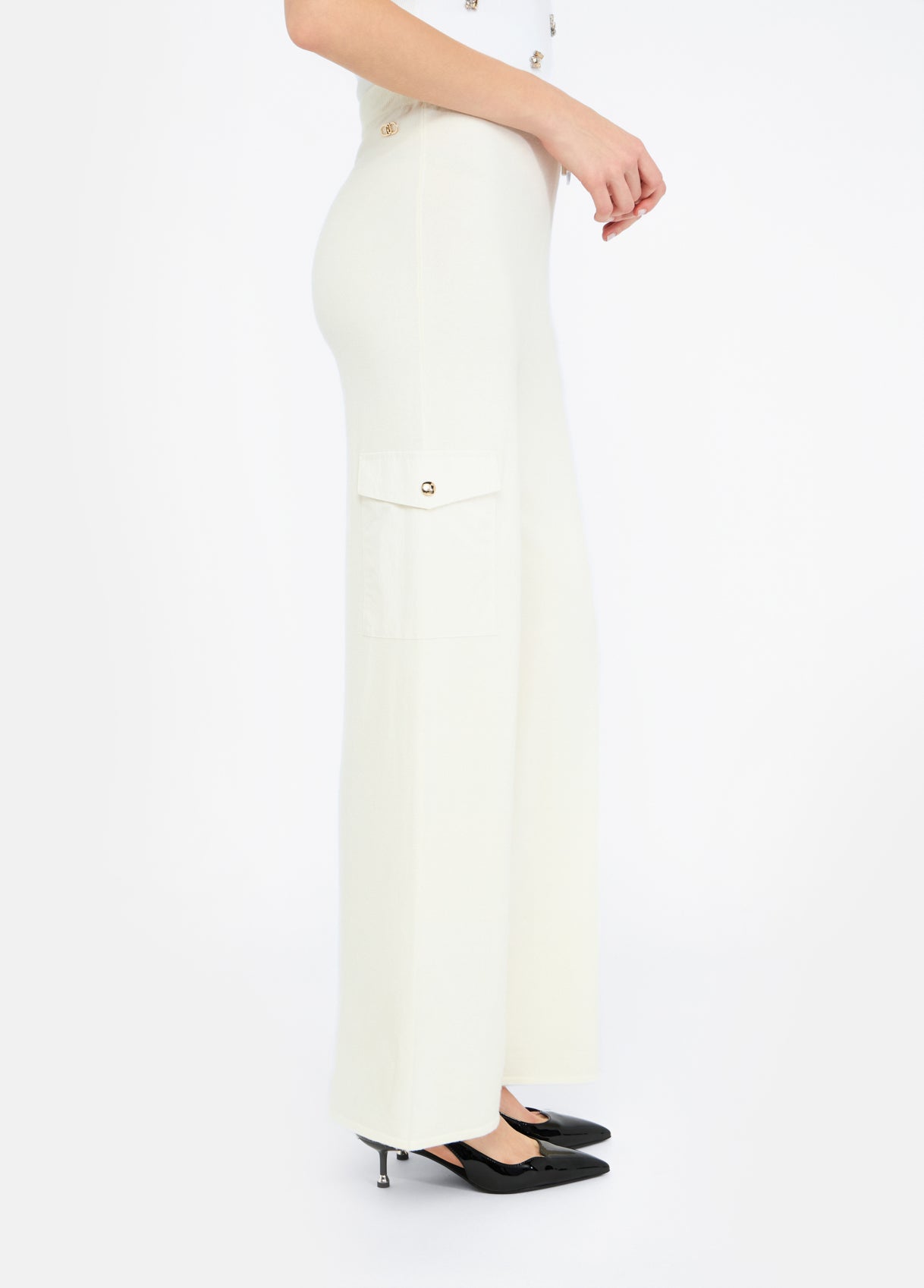 TF5041-BIANCO/LATTE - PANTALONE - LIU JO
