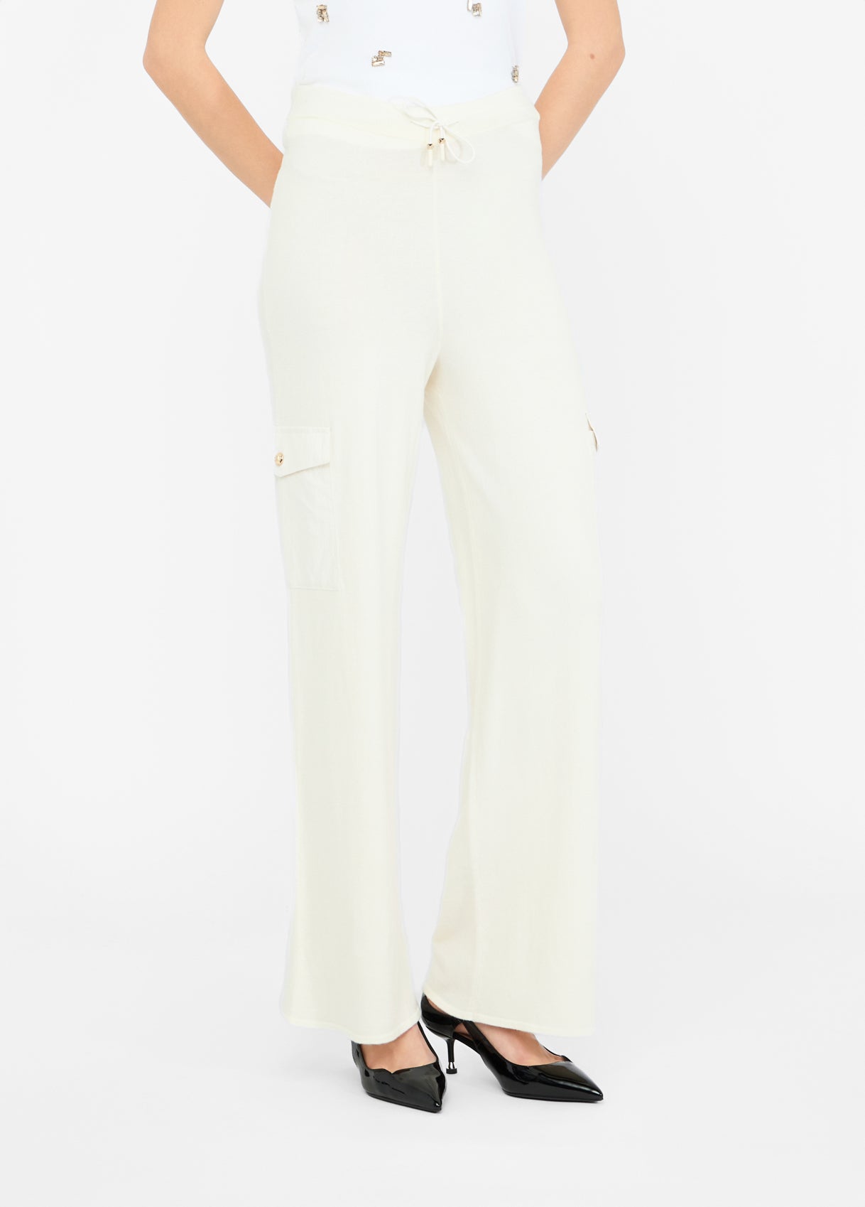 TF5041-BIANCO/LATTE - PANTALONE - LIU JO
