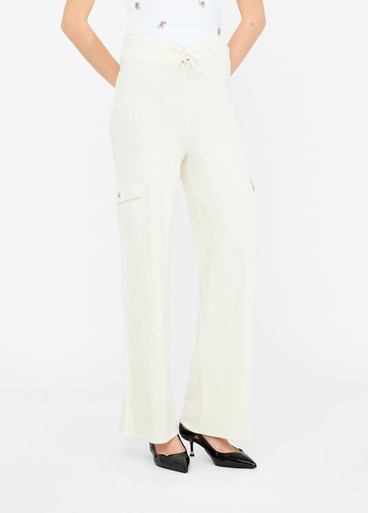 TF5041-BIANCO/LATTE - PANTALONE - LIU JO