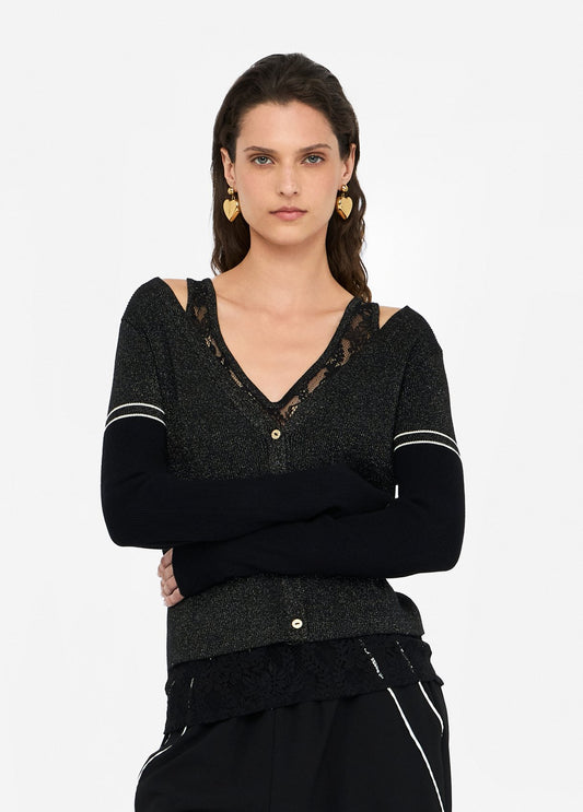 TF5027-NERO - MAGLIA - LIU JO
