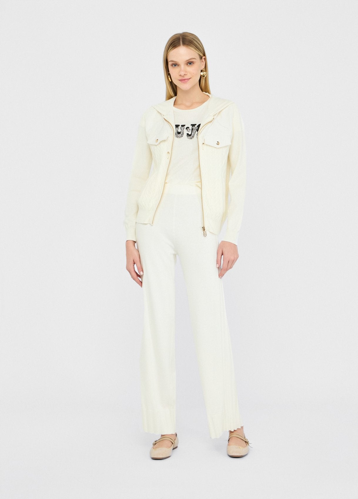 TF5207-BIANCOLATTE - PANTALONE - LIU JO