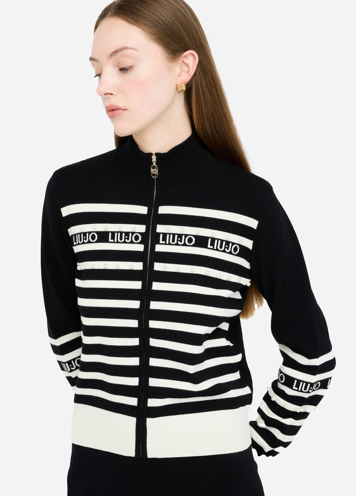 TF5214-NERO/BIANCO - MAGLIA - LIU JO